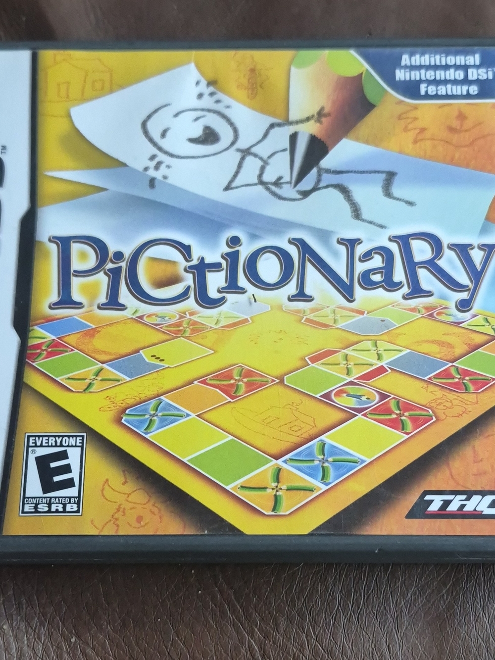 HQ Pictionary Nintendo DS Game - Yellow Cover Art